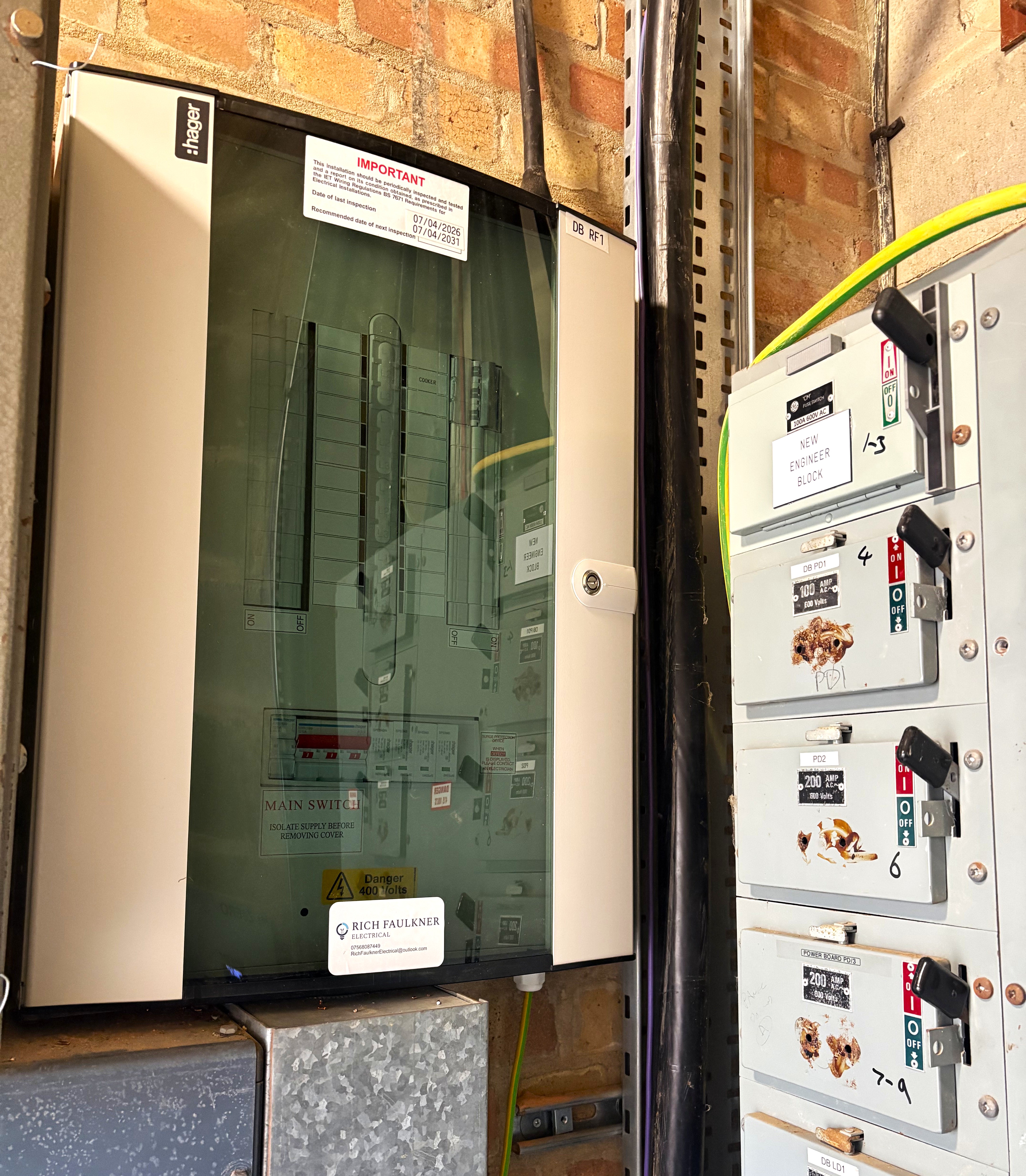 Rich Faulkner Electrical Ltd - our services